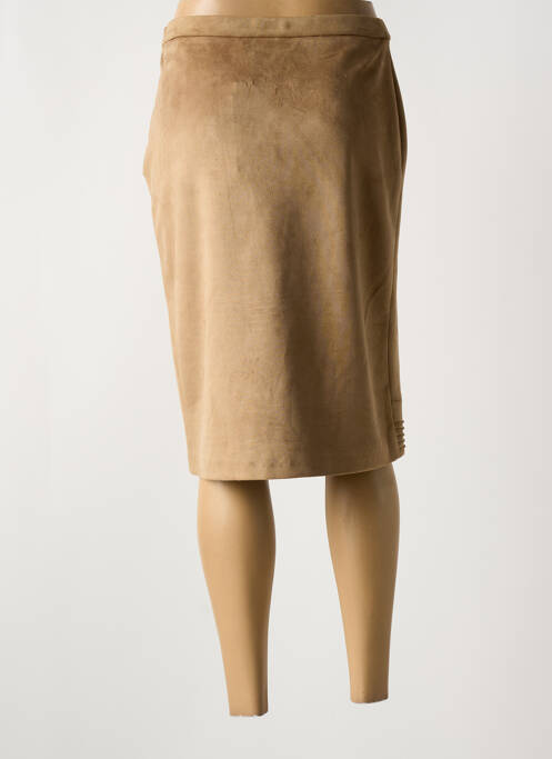 Jupe mi-longue beige MERI & ESCA pour femme
