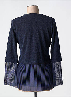 Pull col v manches longues bleu MERI & ESCA femme