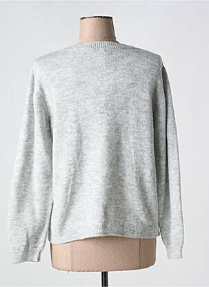 Pull resserrée sur le bas manches longues gris MERI & ESCA femme