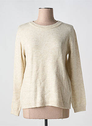 Pull resserrée sur le bas manches longues beige MERI & ESCA femme