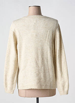 Pull col rond manches longues beige MERI & ESCA femme