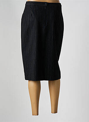 Jupe mi-longue coupe droite noir GUY DUBOUIS femme
