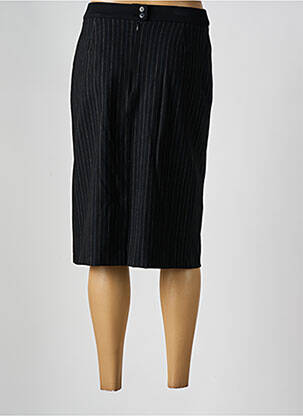 Jupe mi-longue coupe droite noir GUY DUBOUIS femme