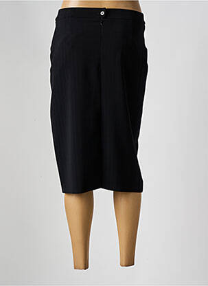 Jupe mi-longue fermeture zippée au dos noir FRANCE RIVOIRE femme
