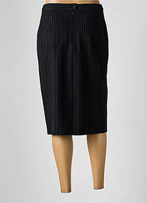 Jupe mi-longue coupe droite noir GUY DUBOUIS femme