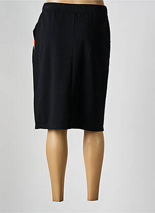 Jupe mi-longue coupe droite noir GUY DUBOUIS femme