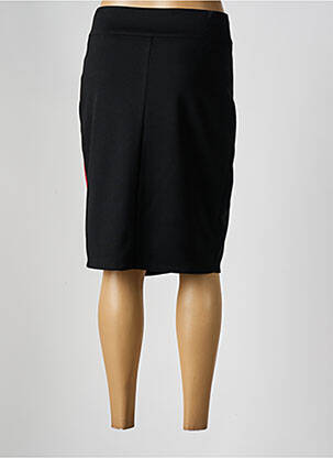 Jupe mi-longue coupe droite noir FRANCE RIVOIRE femme