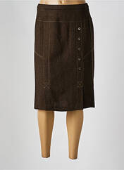 Jupe mi-longue marron GUY DUBOUIS pour femme seconde vue