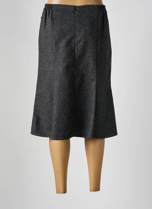 Jupe mi-longue gris FRANCE RIVOIRE pour femme