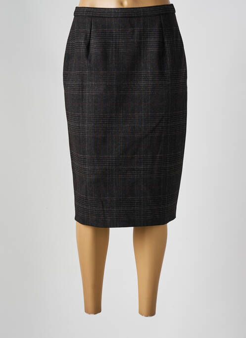 Jupe mi-longue gris GUY DUBOUIS pour femme