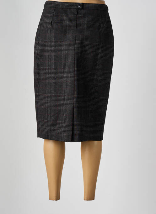 Jupe mi-longue gris GUY DUBOUIS pour femme