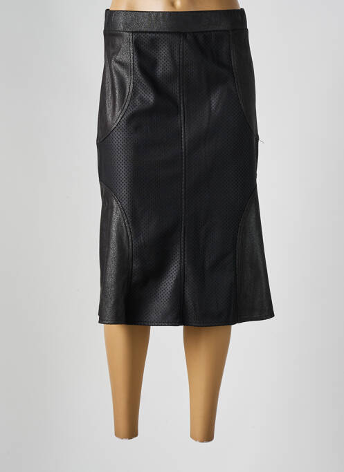 Jupe mi-longue noir FRANCE RIVOIRE pour femme