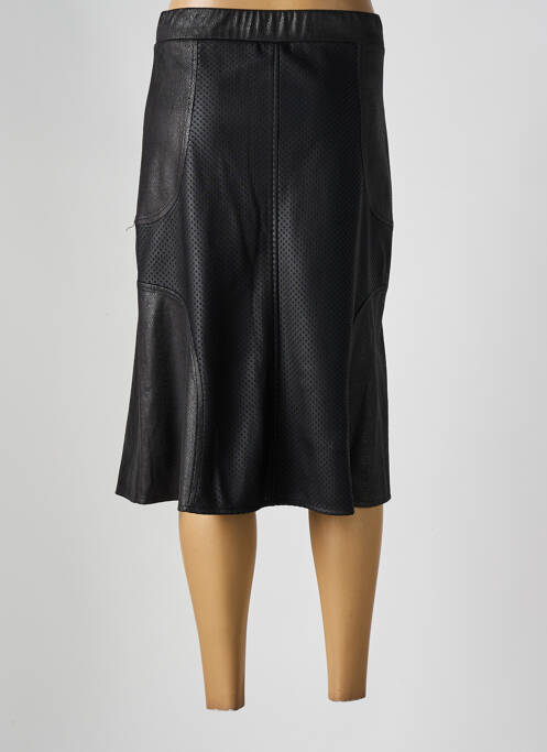 Jupe mi-longue noir FRANCE RIVOIRE pour femme