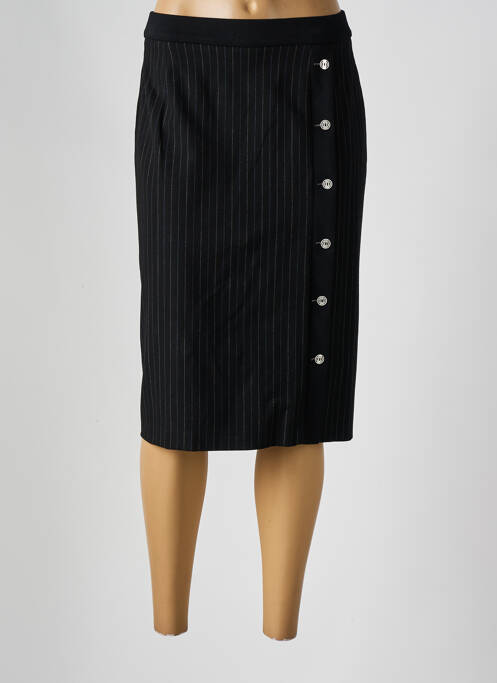 Jupe mi-longue noir GUY DUBOUIS femme