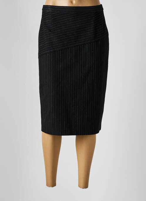 Jupe mi-longue noir GUY DUBOUIS pour femme
