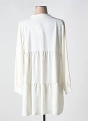 Robe courte blanc COULEURS DU TEMPS pour femme seconde vue