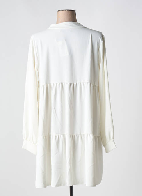 Robe courte blanc COULEURS DU TEMPS femme