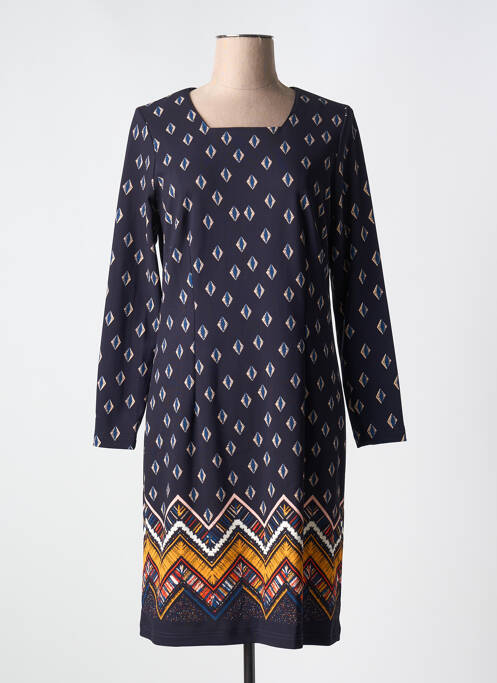 Robe mi-longue bleu GUY DUBOUIS pour femme