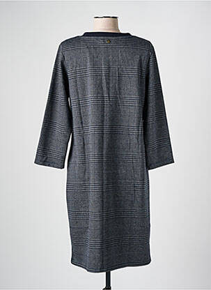 Robe mi-longue manches longues manches longues bleu ÉTYMOLOGIE femme