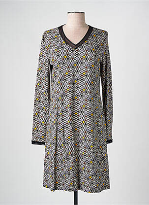 Chemise de nuit col v gris EGATEX femme
