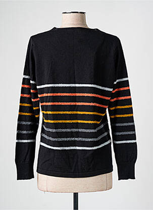 Pull stretch manches longues noir I.ODENA femme