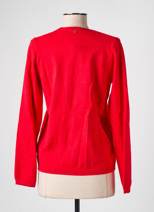 Gilet manches longues rouge ÉTYMOLOGIE pour femme