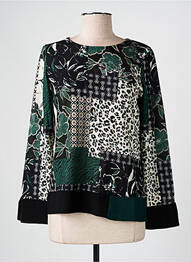 Pull col rond manches longues noir TELMAIL femme