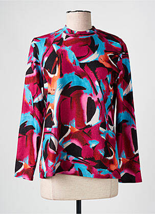 Pull coupe cintrée manches longues rose GEVANA femme