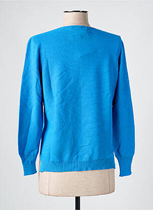 Pull coupe droite manches longues bleu I.ODENA femme