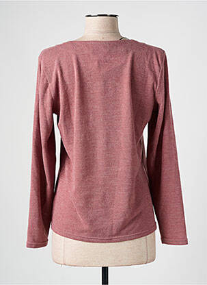 Pull coupe cintrée manches longues marron GEVANA femme