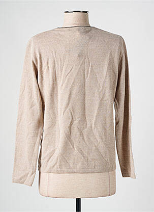 Pull coupe droite manches longues beige I.ODENA femme