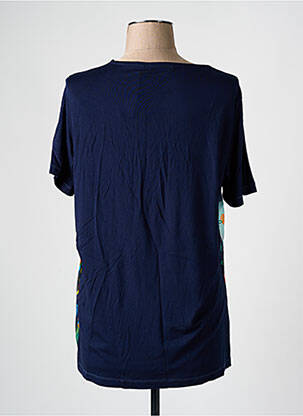 T-shirt coupe droite manches courtes bleu BAGORAZ femme