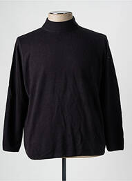 Pull manches longues manches longues noir CASHMERE FEELING homme