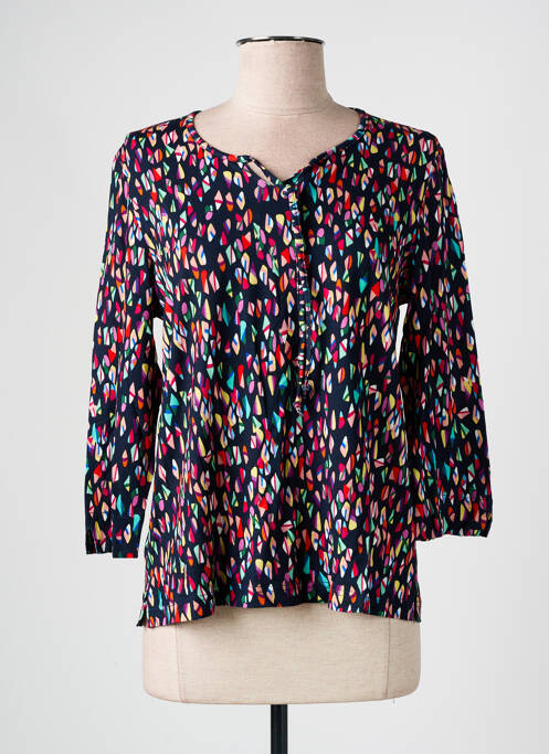 T-shirt imprimé fantaisie manches 3/4 noir GRIFFON femme