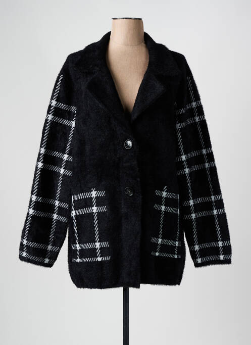 Manteau court noir ÉTYMOLOGIE pour femme