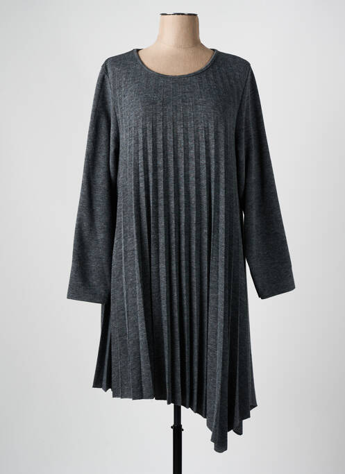 Robe mi-longue gris FRANCK ANNA pour femme