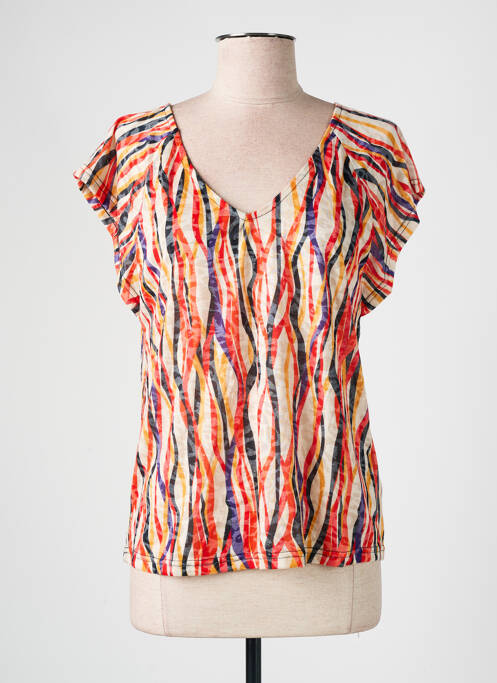 T-shirt orange ÉTYMOLOGIE pour femme