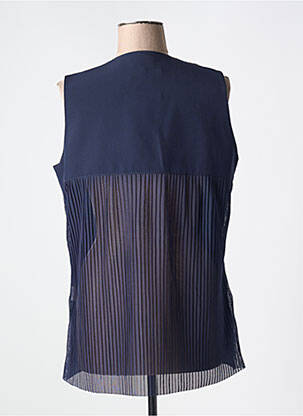 Gilet sans manche coupe cintrée bleu MERI & ESCA femme