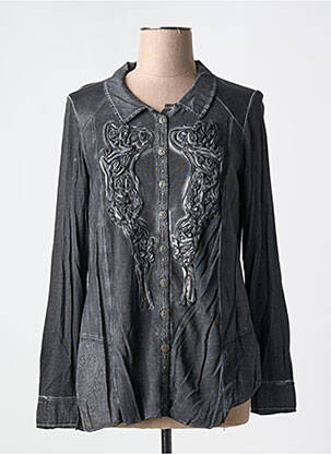 Veste chic fermeture boutonnée sur le devant gris MERI & ESCA femme