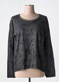 Sweat-shirt stretch manches longues gris MERI & ESCA femme