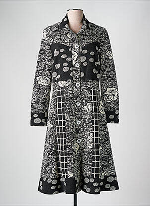Manteau long poches sans capuche noir MERI & ESCA femme