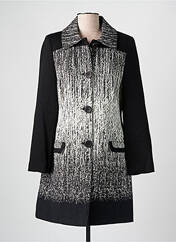 Manteau long noir FRANCE RIVOIRE pour femme seconde vue