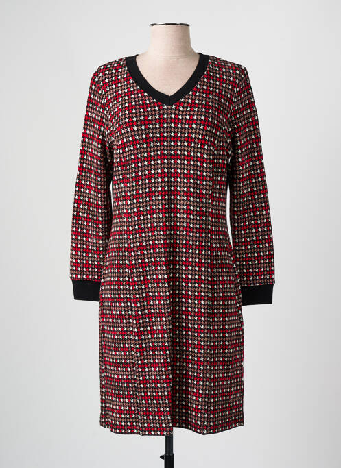 Robe mi-longue rouge GUY DUBOUIS pour femme