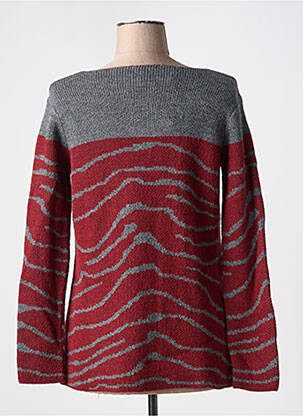 Pull coupe droite manches longues gris GUY DUBOUIS femme