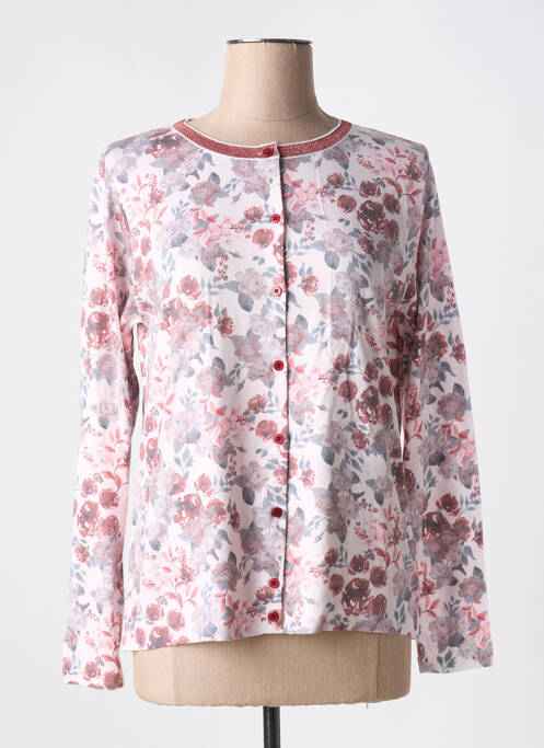 Gilet manches longues blanc GUY DUBOUIS pour femme