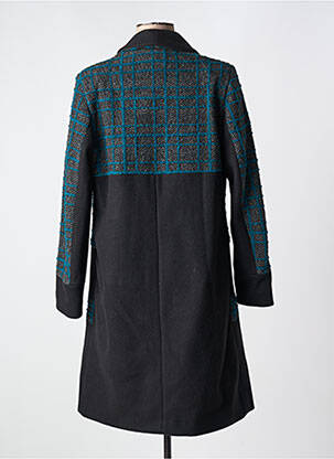 Manteau court coupe droite sans capuche bleu MERI & ESCA femme