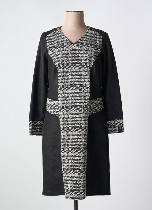 Robe mi-longue noir GUY DUBOUIS pour femme