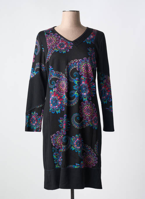 Robe mi-longue noir GUY DUBOUIS pour femme