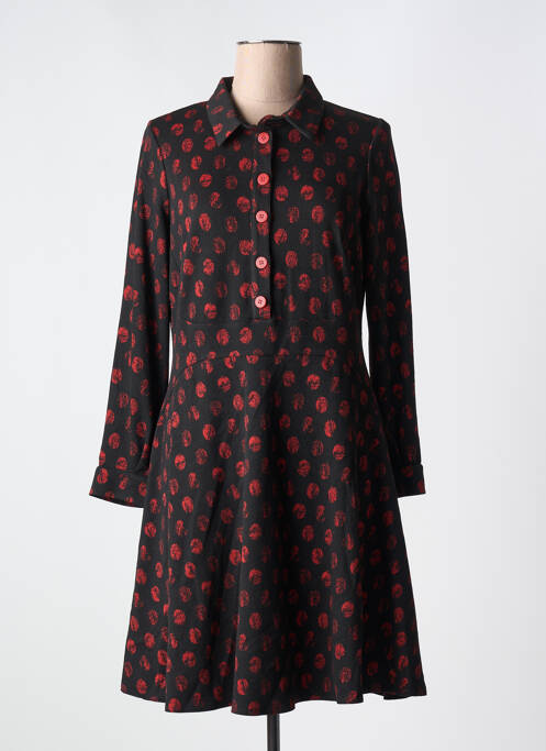 Robe mi-longue noir GUY DUBOUIS pour femme