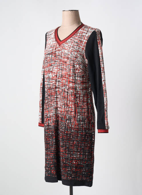 Robe mi-longue rouge GUY DUBOUIS pour femme